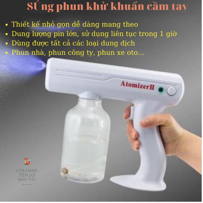 MÁY PHUN KHỬ KHUẨN DIỆT TRÙNG CẦM TAY_ SÚNG PHUN KHỬ KHUẨN NANO TIỆT TRÙNG BẰNG TIA UV