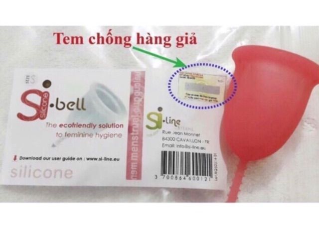 Cốc Nguyệt San Sibell_ nhập khẩu Pháp ( tặng kèm ly tiệt trùng+ viên tiệt trùng)