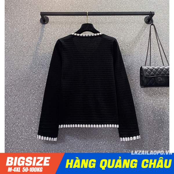 Áo cardigan mỏng ⚡️𝐁𝐈𝐆𝐒𝐈𝐙𝐄⚡️ Áo len nữ khoác dệt kim form rộng Cổ Chữ V tay dài mùa thu Phong cách chanel  quảng châu cao cấp | BigBuy360 - bigbuy360.vn