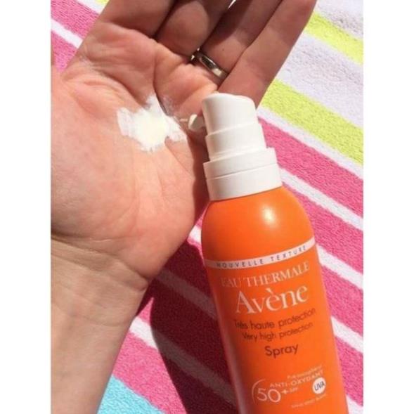 Xịt chống nắng AVÈNE Spray SPF 50 Body,cho da dầu nhạy cảm hỗn hợp chống nước không trôi - mypham.linhmit