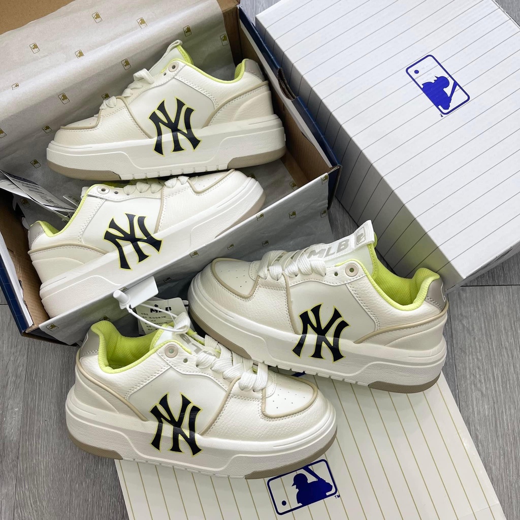 Giày thể thao MLB chunky NY Đen, LA Xanh Dương,Boston Đỏ bản mới 2022 đế cao tôn dáng hàng chuẩn FullBoxBill
