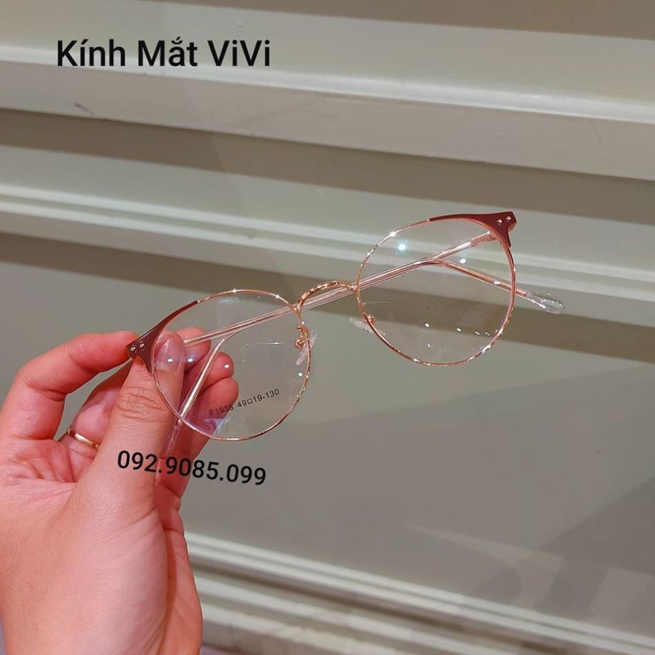 Gọng kính cận kim loại cao cấp dáng tròn - Kính thời trang 0 độ | BigBuy360 - bigbuy360.vn