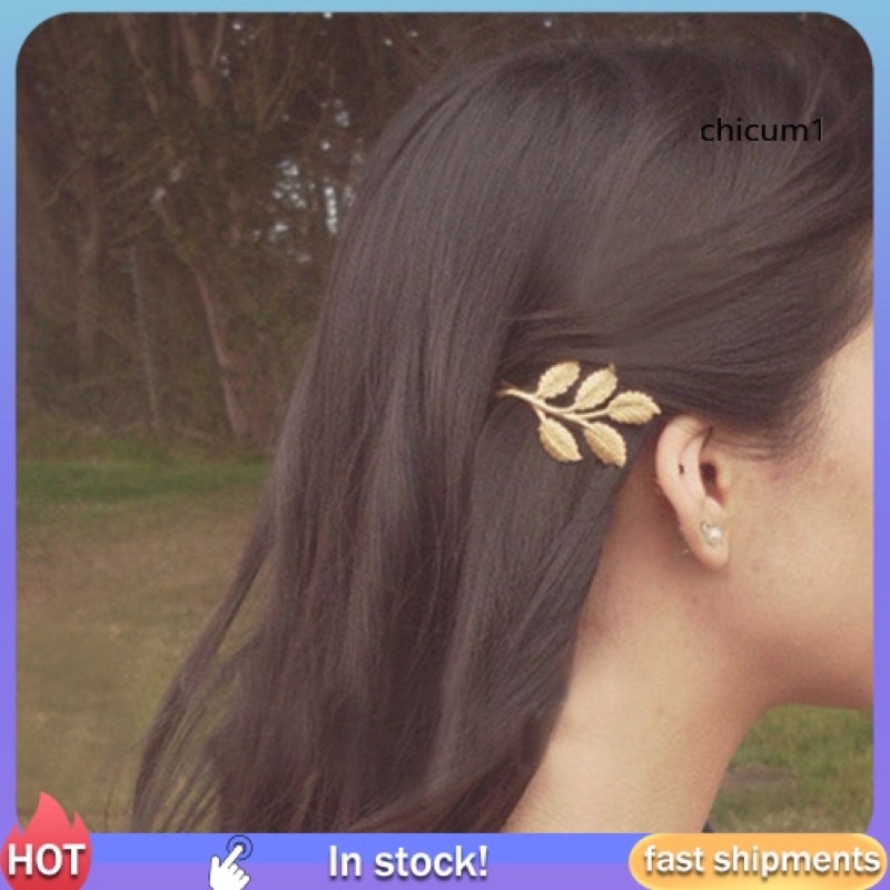 🎁HOT TREND 🎁KẸP TÓC NỮ HÌNH CHIẾC LÁ DỄ THƯƠNG