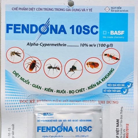 Thuốc trừ kiến, muỗi, gián, côn trùng Fendona 10SC 5ml
