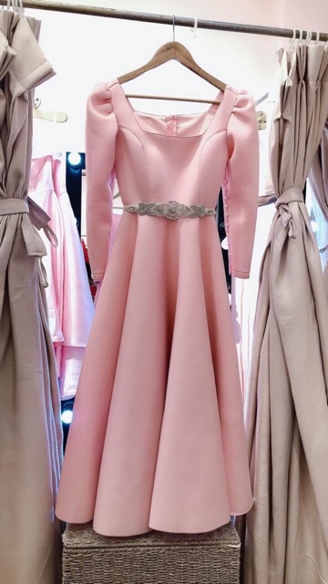 ( ẢNH VÀ VIDEO THẬT 1000%) đầm xoè phồng tay đính ngọc