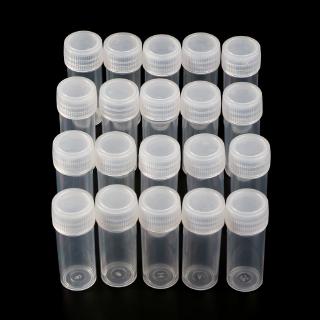 Bộ 20 ống nhựa 5ml có nắp đựng mẫu thử tiện dụng chất lượng cao