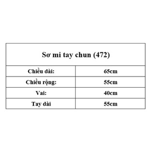 Áo Sơ mi tay chun (472) (Ảnh/Video tự chụp)
