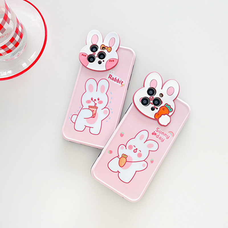 Ốp Lưng Tpu Mềm Chống Rơi Hình Thỏ Và Cà Rốt Cho Iphone 12 Pro Max 11 Pro Max X Xr Xs Max Xr 8 7 Plus
