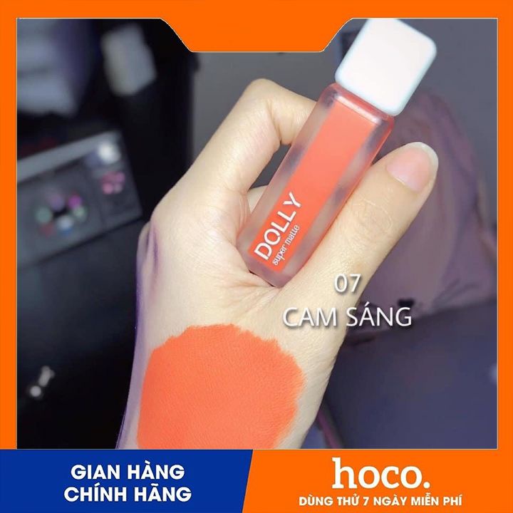 Son Dolly Super Matte ko chì mềm môi đang hot(màu cam sáng) | BigBuy360 - bigbuy360.vn