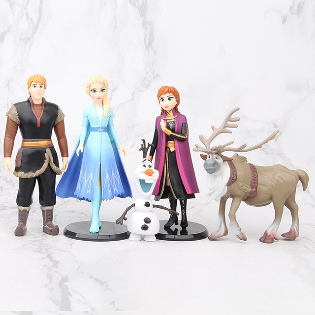 Có sẵn ❄️❄️ Set 5 Mô Hình Hoạt Hình Frozen II ❄️❄️ Size 9-14cm ❄️❄️ Elsa Anna Steve Kristoff Olaf