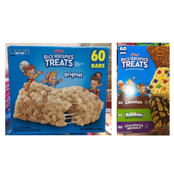 Bánh Cốm Gạo Giòn Xốp Kellogg's Rice Krispies Treats - Mỹ