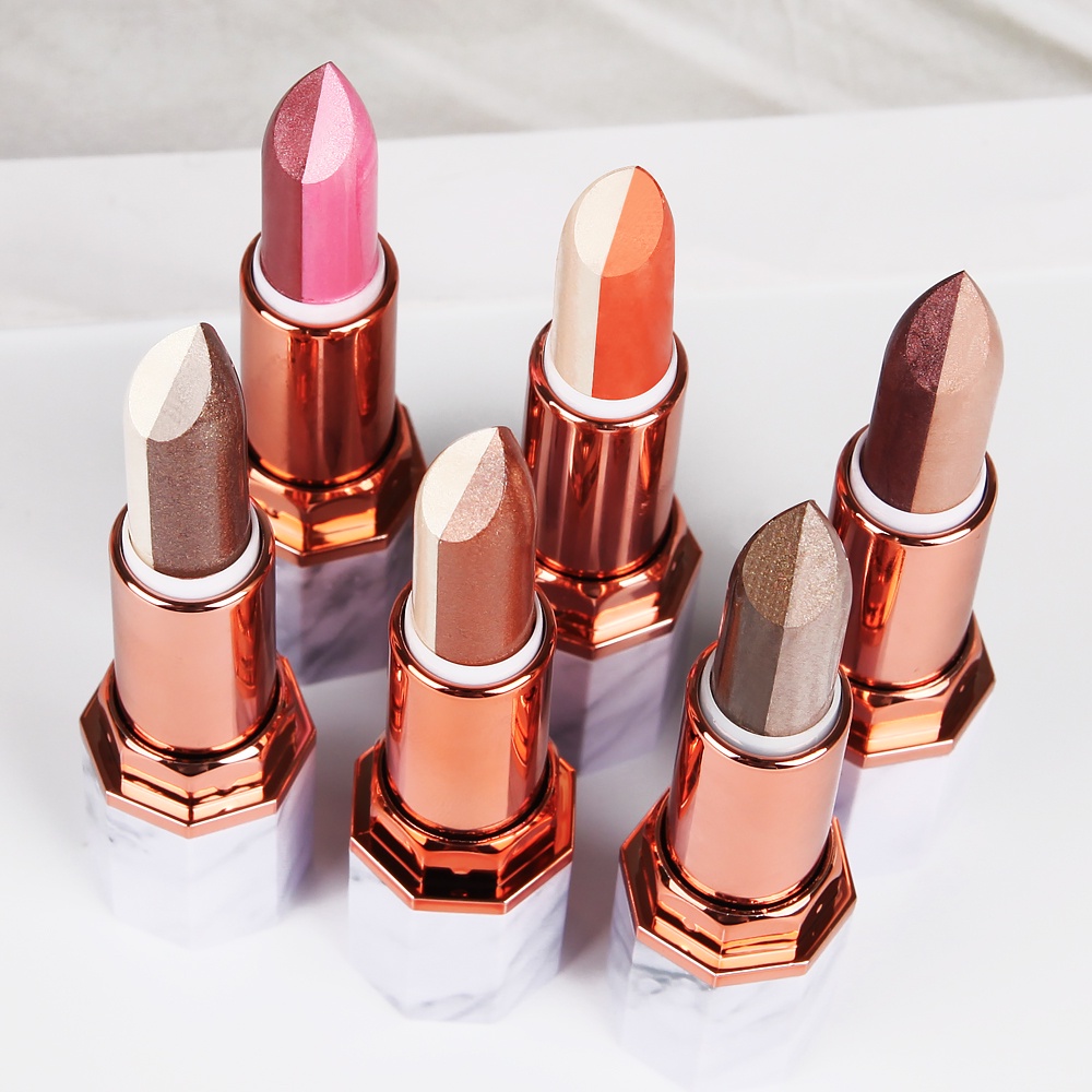 [Hàng mới về] Phấn mắt dạng thỏi hai tông màu gradient ánh ngọc trai lấp lánh lâu trôi chống thấm nước