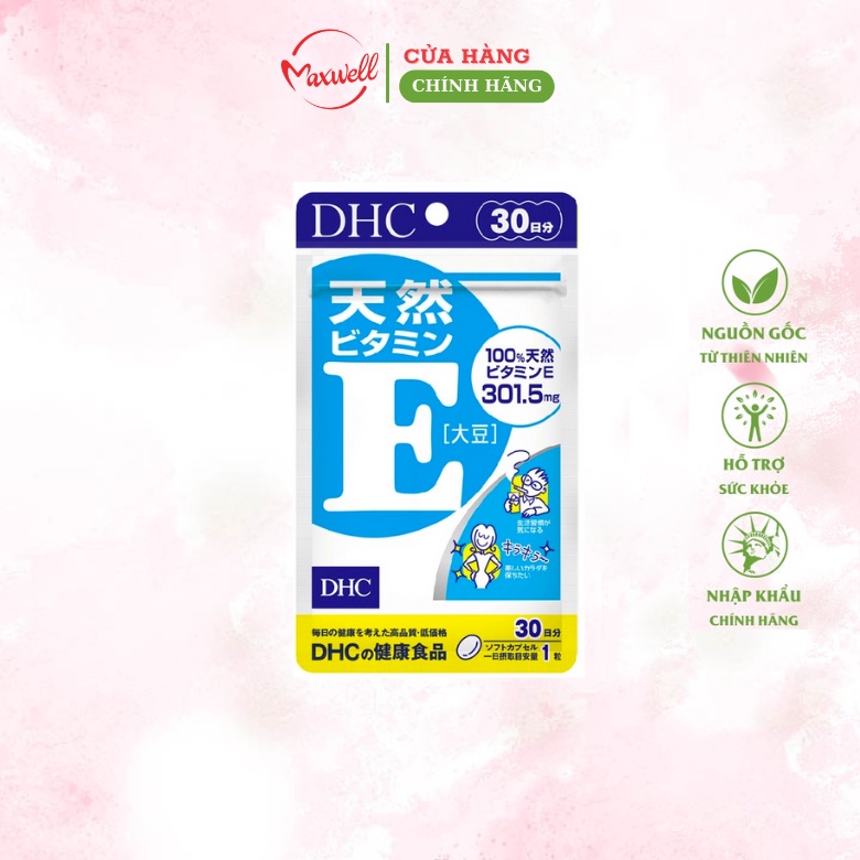 Vitamin E Nhật Bản DHC Hỗ Trợ Làm Đẹp, Tốt Cho Sức Khỏe