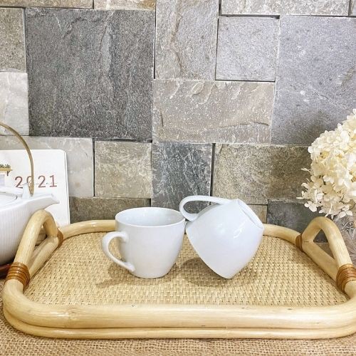 [Mua 10 Cái Tặng Thêm 1 Cái] - Tách Uống Cafe Sứ Trắng Trơn Cao Cấp