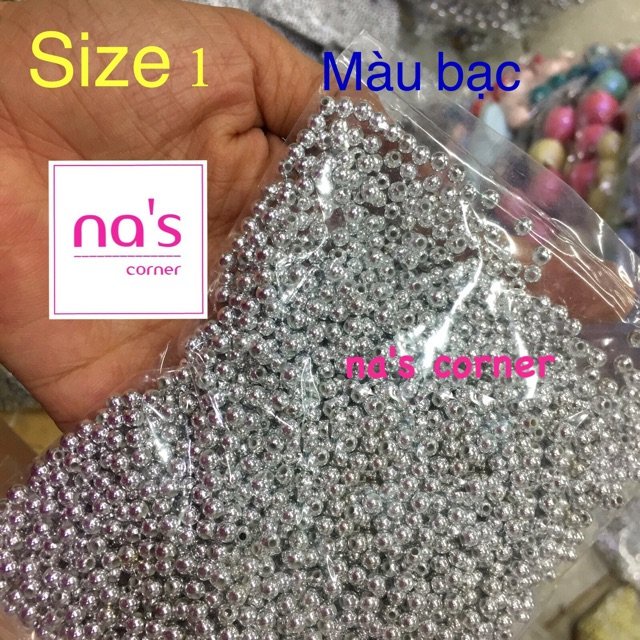 25gr hạt nhựa xi giả kim loại hàng đẹp