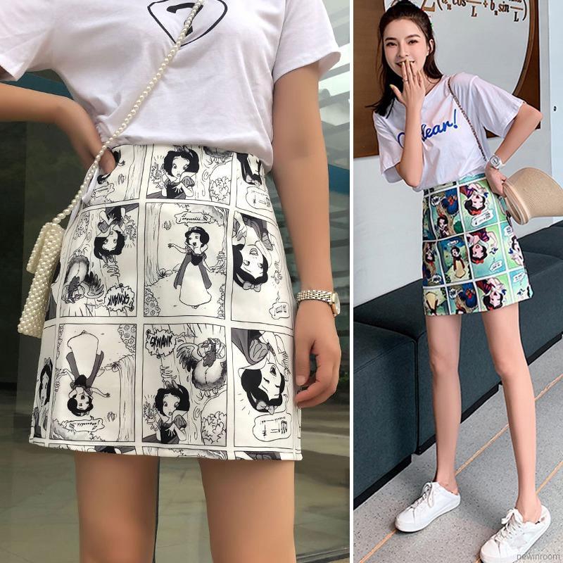 Chân váy chữ A in họa tiết phong cách Hàn Quốc trẻ trung dành cho nữ | BigBuy360 - bigbuy360.vn