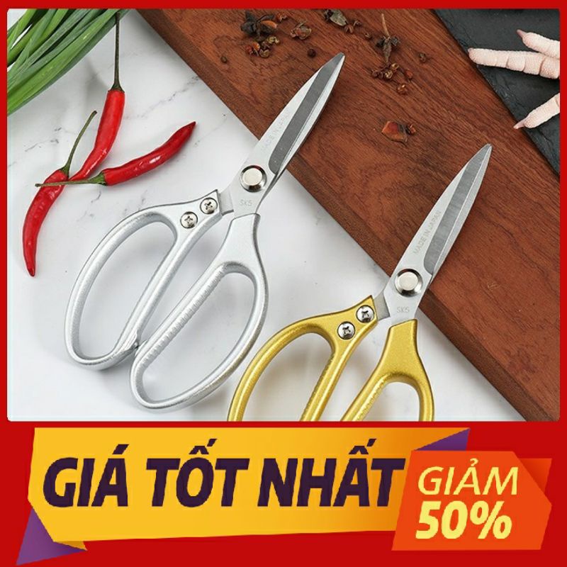 Kéo vàng nhật, kéo Làm Bếp Đa Năng Siêu Sắc, Kéo Cắt Gà, Cắt Vịt, Cắt Thịt Các Loại
