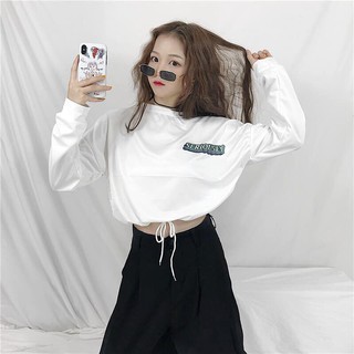 Áo croptop dài tay bo eo Serious