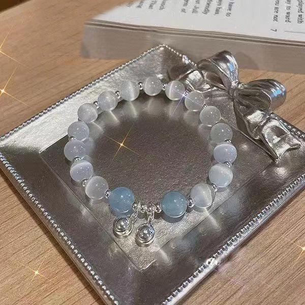 Vòng Tay Chuỗi Hạt Đá Opal Nhân Tạo Thời Trang Cho Nữ