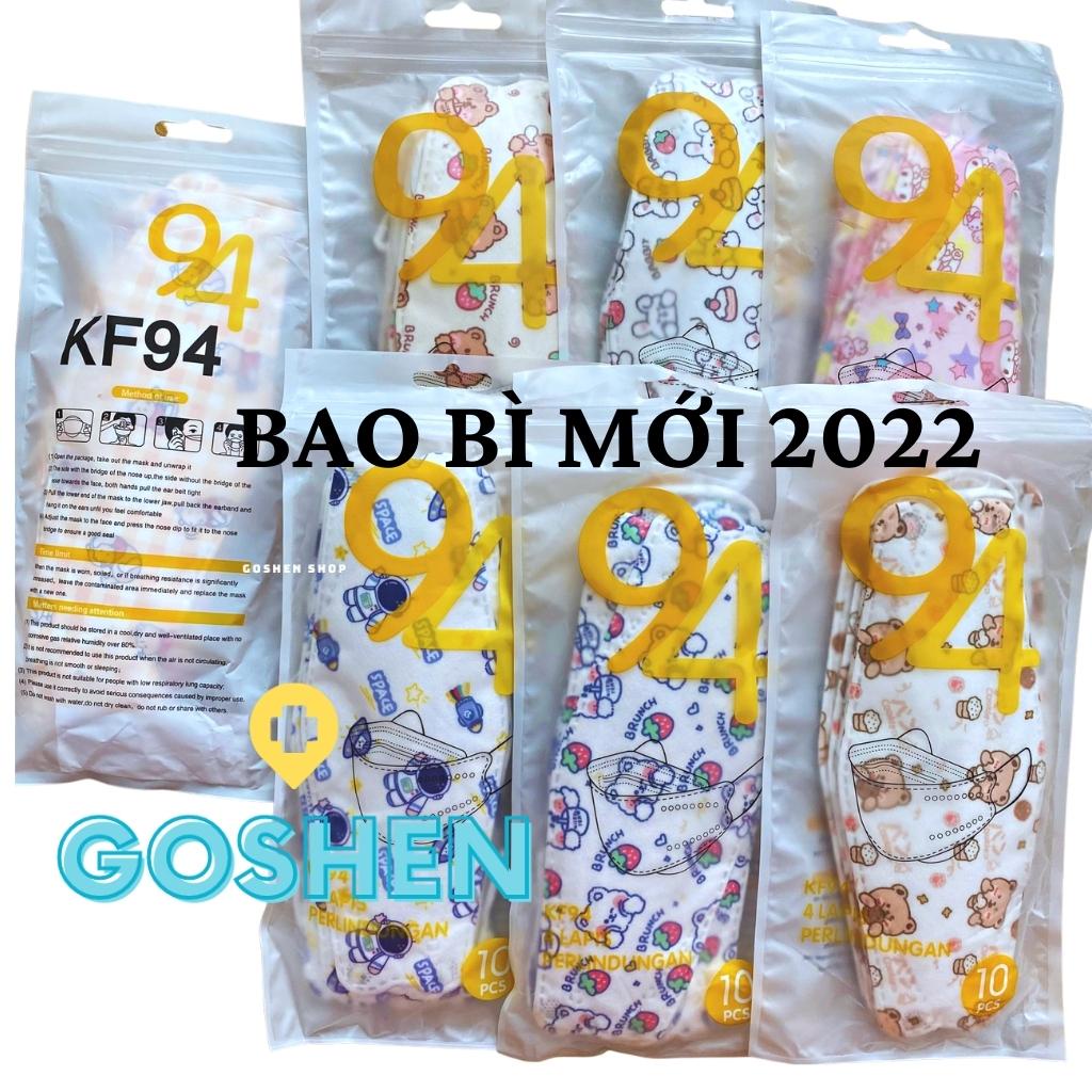 Khẩu trang KF94 hoạt hình cho người lớn, họa tiết dễ thương