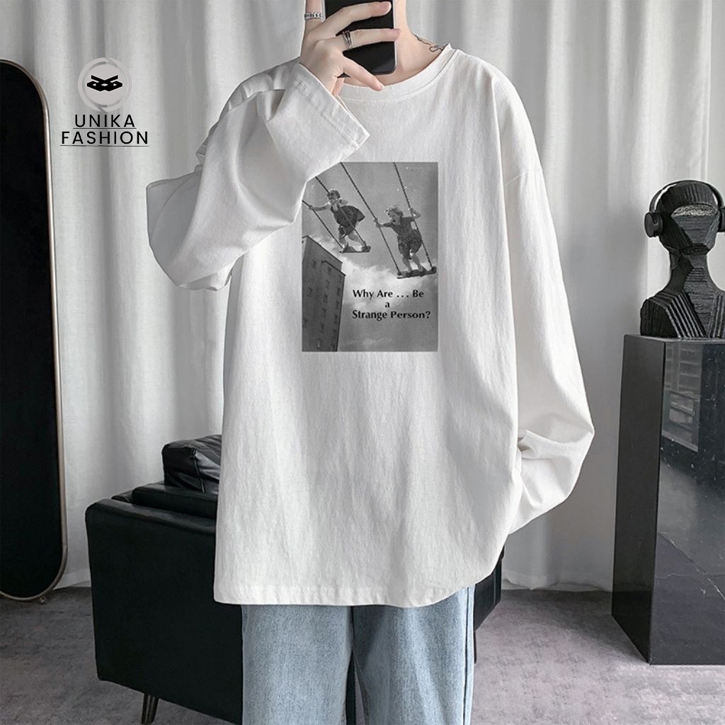 Áo thun dài tay unisex nam nữ basic Unika cao cấp AH210