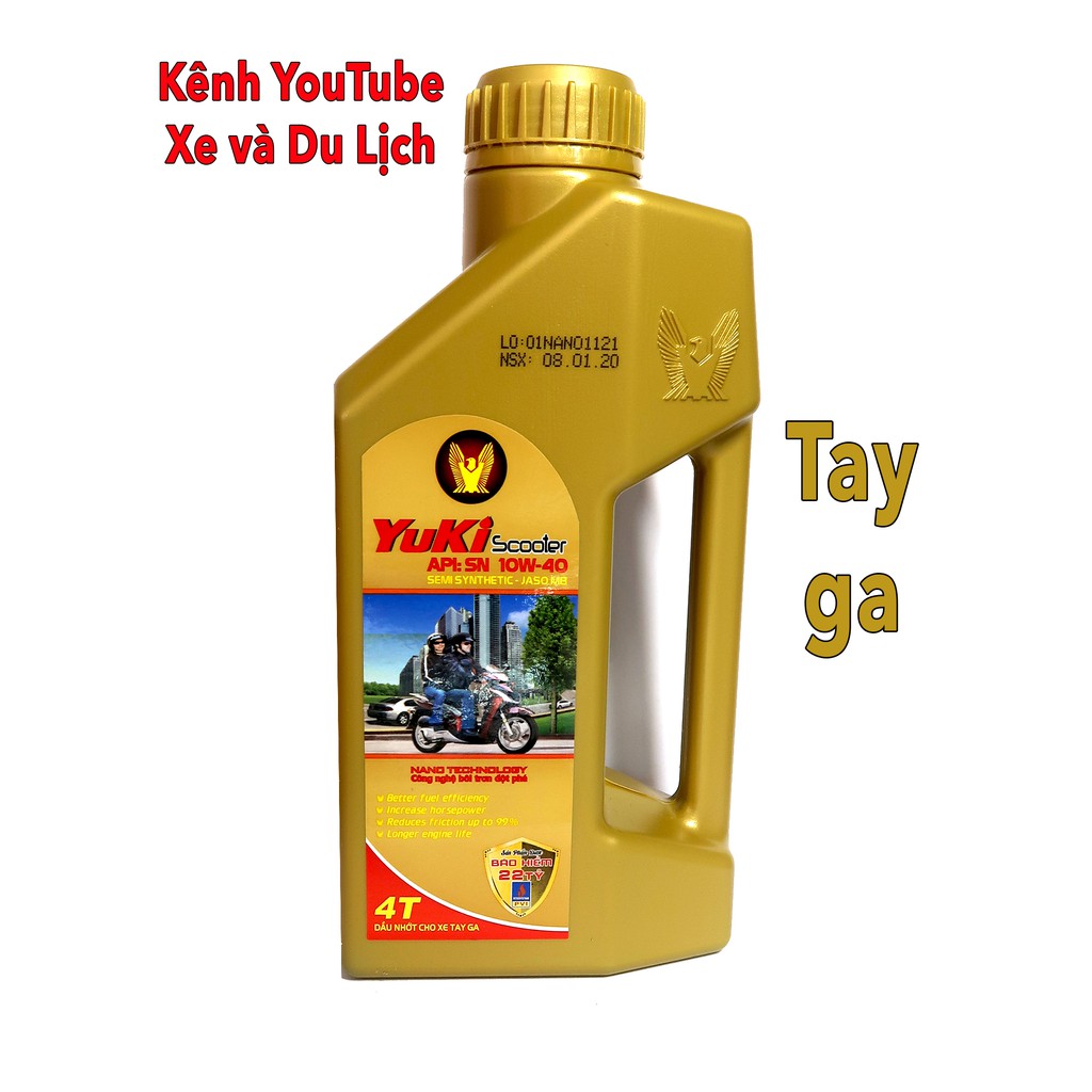 Nhớt YUKI Nano Scooter 10W40 Cho Xe Tay Ga (800ml)