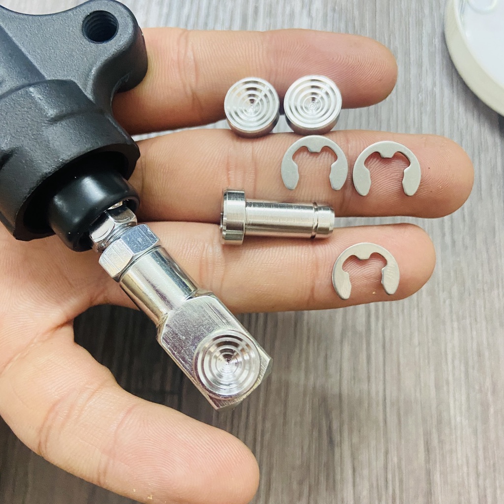 Ốc chốt ben đạp thắng dĩa sau xe máy INOX 304 SÁNG BÓNG, trang trí xe siêu chất