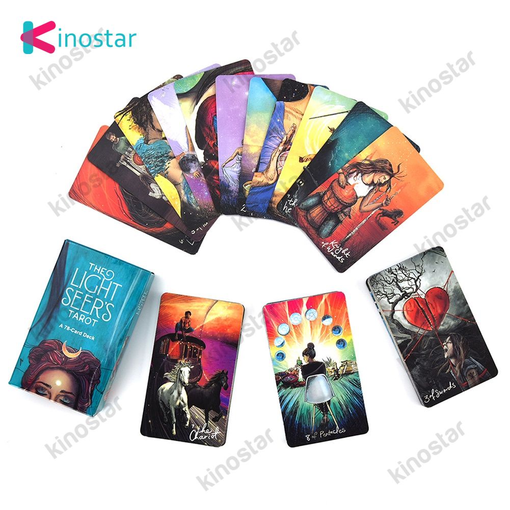 Bí Ẩn Tarot 78 Thẻ Tiên Tri của Ánh Sáng Sàn Divation Explorer Gia Đình Trò Chơi Vui Nhộn