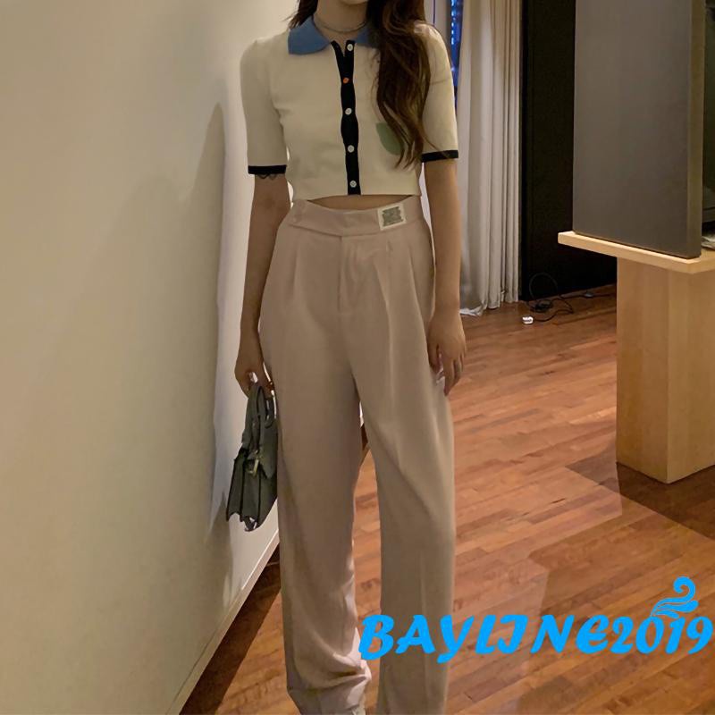 Áo Croptop Tay Ngắn Thêu Hoa Thời Trang Cho Nữ