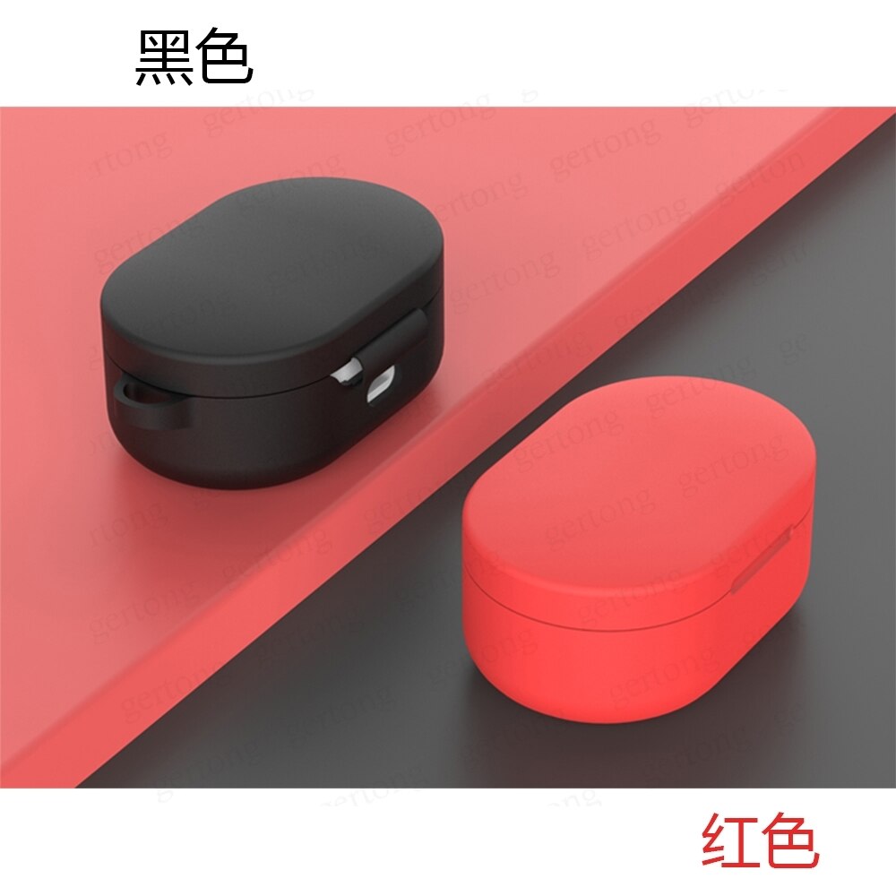 XIAOMI Vỏ bảo vệ hộp sạc tai nghe Redmi Airdot 3 bằng silicon mềm kèm móc