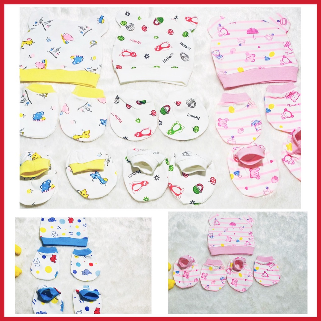 Set nón và bao tay chân sơ sinh