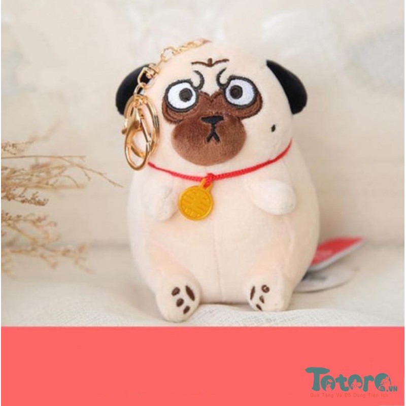 MÓC KHÓA BÔNG LỚN MÈO HOÀNG THƯỢNG NGỒI