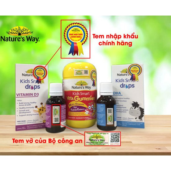 Siro Uống Nature's Way Kids Smart Drops Probiotic Bổ Sung Men Vi Sinh Cho Bé 20ml