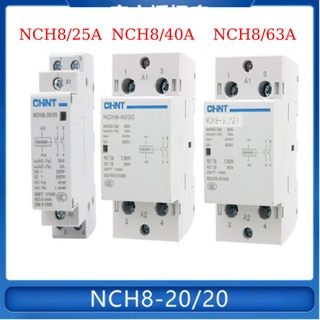 Khởi động từ 1 pha chint nch8-25/20 nch8-40/20 nch8-63/20 25a 40a 63a 220v