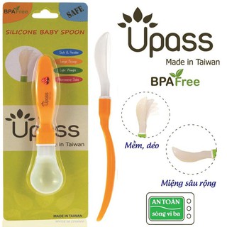 Thìa ăn dặm silicon siêu mềm Upass UP3028