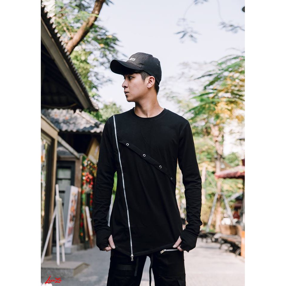 Áo dài tay long zip Lexuza 028