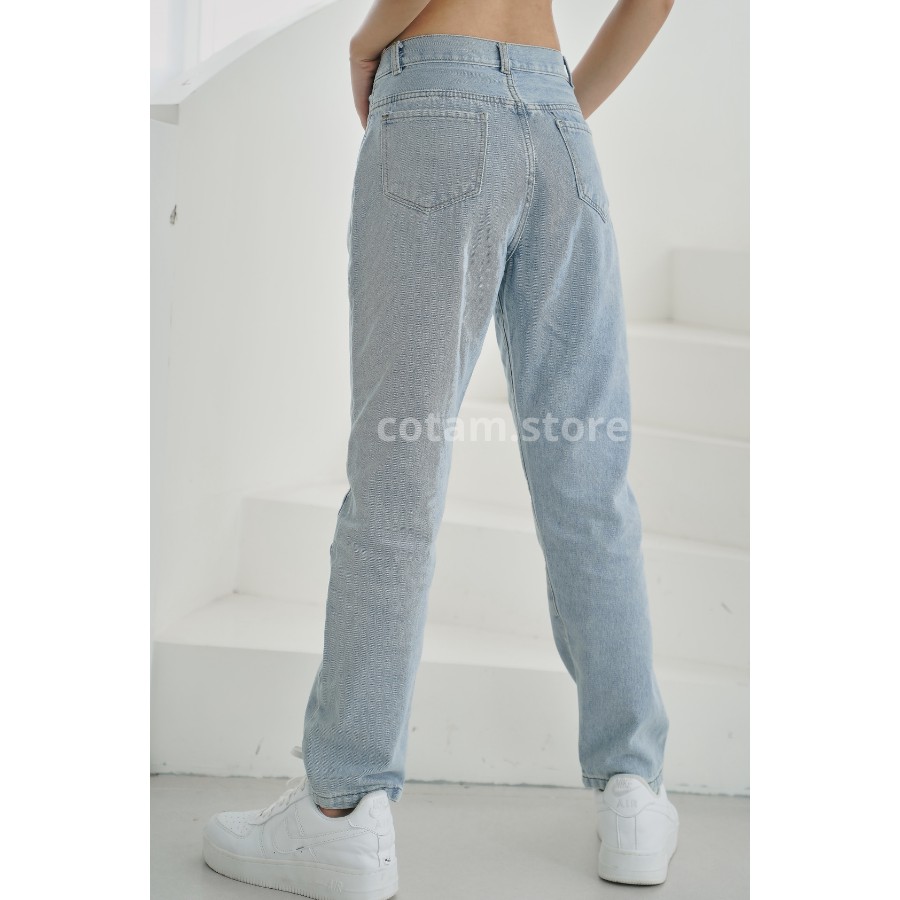 Quần Jean Nữ Ống Rộng, Khuy Bấm Eo điều chỉnh linh hoạt, phong cách dạo phố, Quan bò nữ Ulzzang Unisex, Quần Baggy Nữ | BigBuy360 - bigbuy360.vn