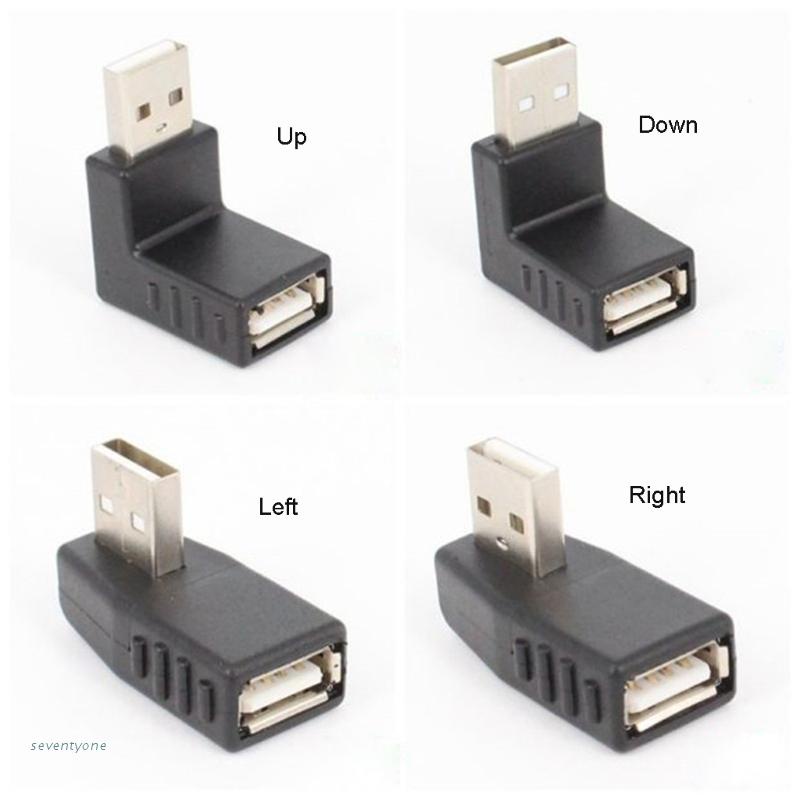Đầu Chuyển Đổi Usb Đầu Đực Sang Đầu Cái 90 Độ