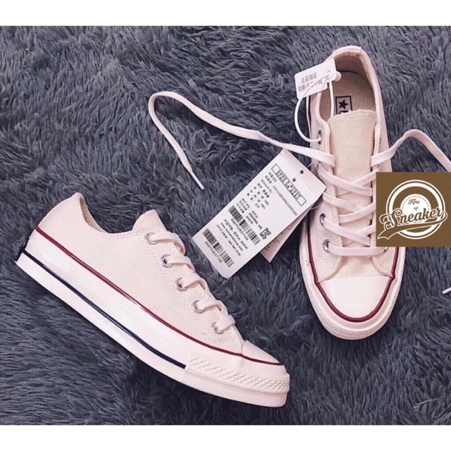 Sale Giầy thể thao Vans trắng viền đỏ thời trang nam nữ dạo phố 2020 👡Tốt nhất NEW