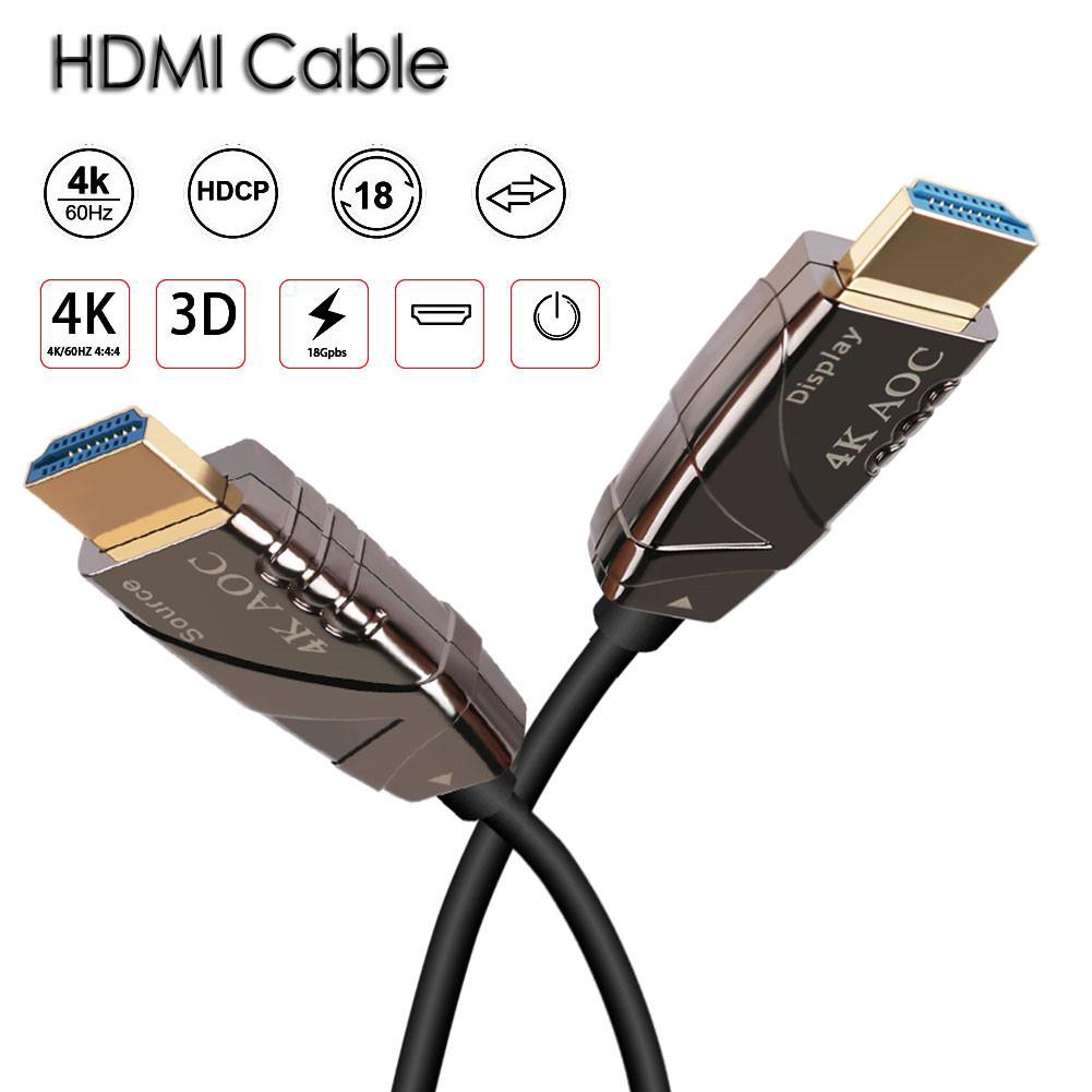 Cáp HDMI 4K Cáp HDMI sang HDMI 2.0 cho PS4 Apple TV 4K Splitter Switch Box Extender 60Hz Video HDMI sợi