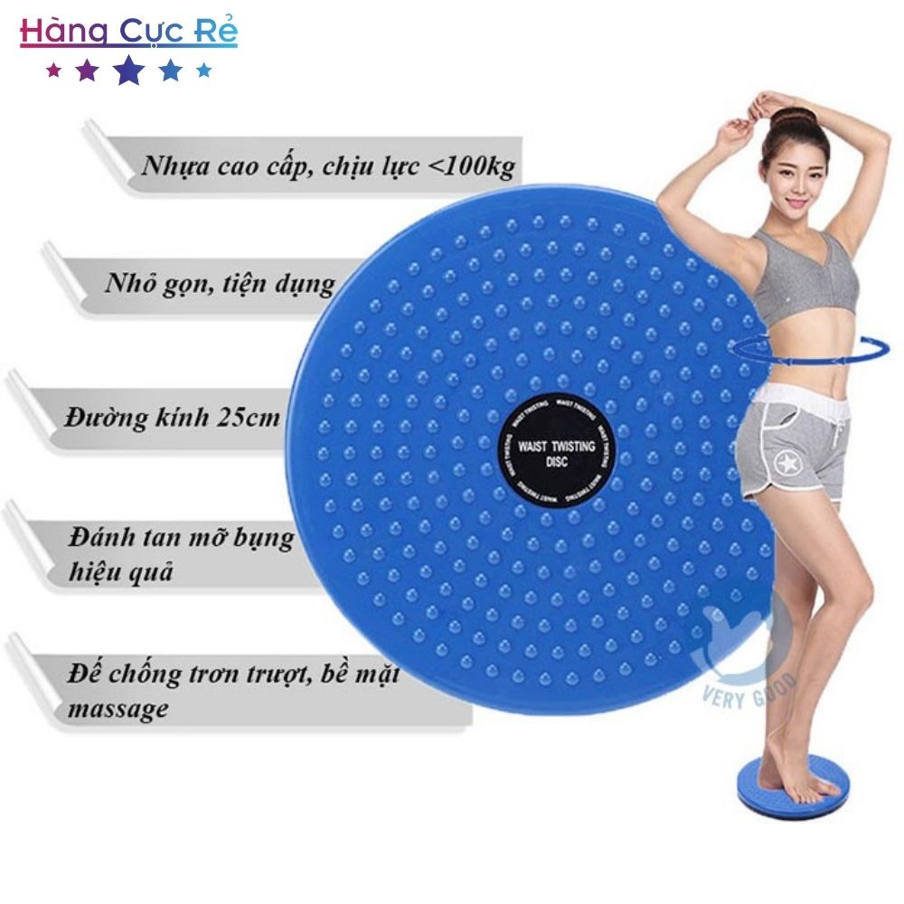 Dụng cụ tập thể dục, xoay eo 360 độ giảm mỡ bụng, vận động toàn thân - Shop Hàng Cực Rẻ