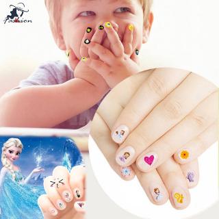 Set 5 Miếng Dán Trang Trí Móng Tay Hình Công Chúa Dễ Thương