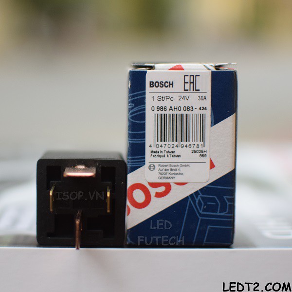 [LEDT2 ISOP] Relay (Rơ le) Bosch điện thế 12V [Số lượng: 1 Cái]