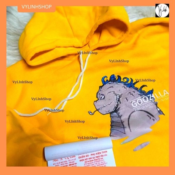 Hoodie Nam Nữ VYLINHSHOP Áo Hoodi khủng long hút tẩu thuốc TTK657 Nỉ Co Giãn Ấm Mịn Nhiều Màu