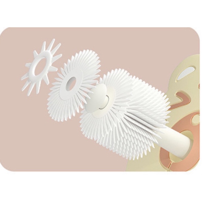 Bàn chải đánh răng siêu mềm cho bé xoay 360 độ.