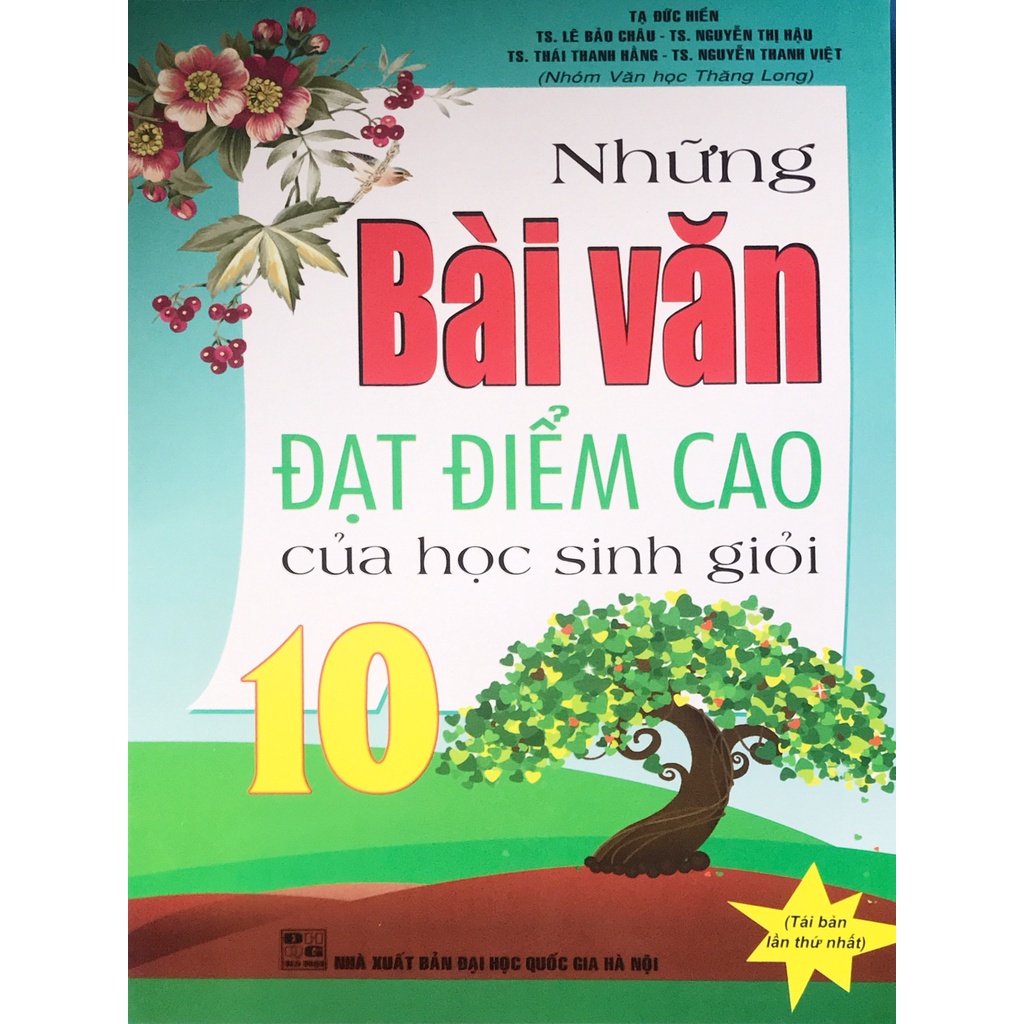 Sách-Những bài văn đạt điểm cao của học sinh giỏi lớp 10