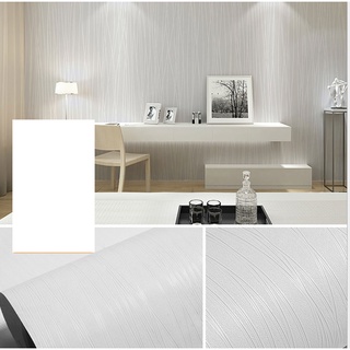 Giấy dán tường mẫu sợi chỉ trắng 1 mét khổ 45cm