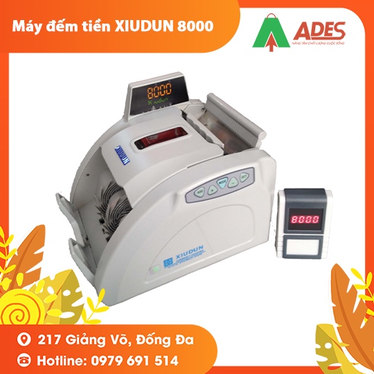 Máy đếm tiền XIUDUN 8000 - 1200 tờ/ phútcho kết quả siêu chuẩn - BH chính hãng 12 tháng.