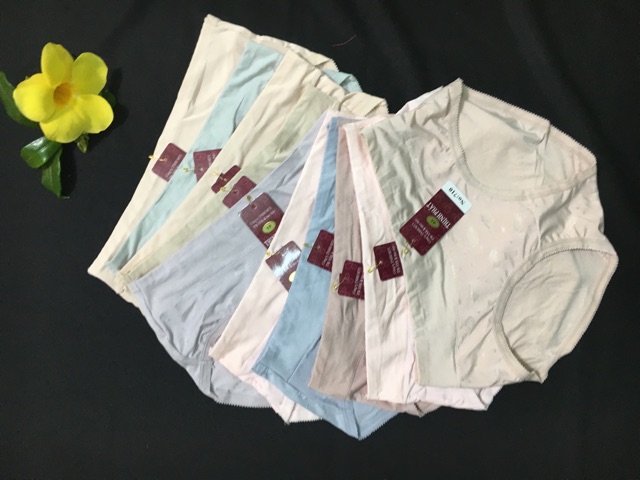 Set 10 Quần lót nữ Thịnh Phát lưng cao, quần chíp nữ cotton
