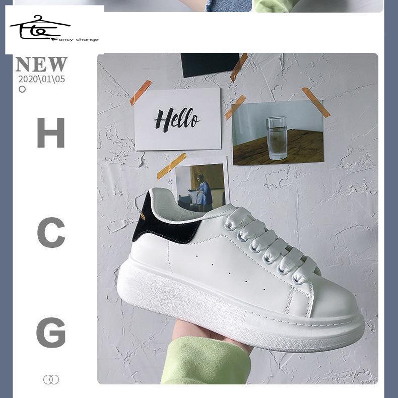 Hàng Có Sẵn Bán Chạy~Giày Màu Trắng Thời Trang Mùa Hè Phong Cách Hàn Quốc 2020 Dễ Phối Đồ Dành Cho Học Sinh Nữ